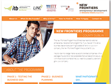 Tablet Screenshot of newfrontiersprogramme.com